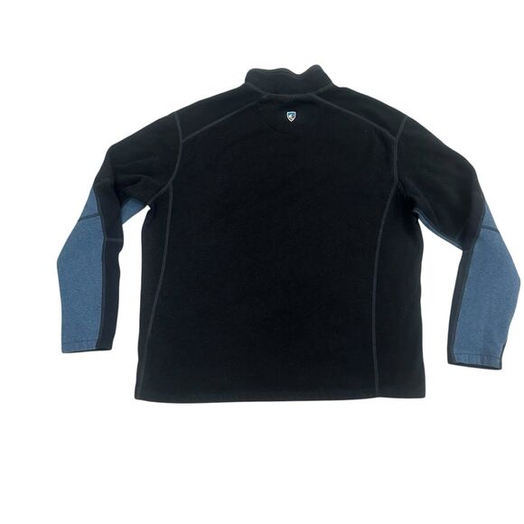 Kuhl Revel Quarter Zip Sweater  Men’s 2XL XXL Navy Blue Fleece Pullover  3007 - Picture 8 of 12